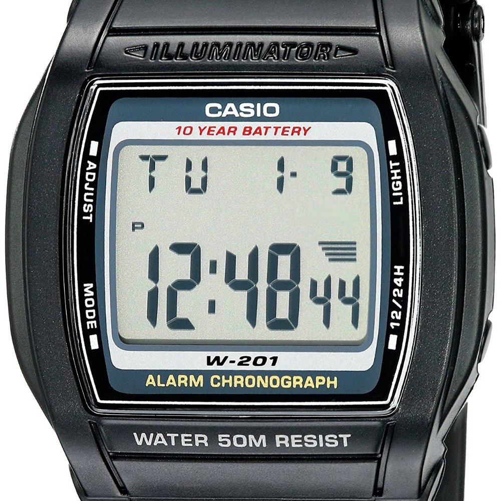 Casio Men's W201-1AV Chronograph Water Resistant Watch